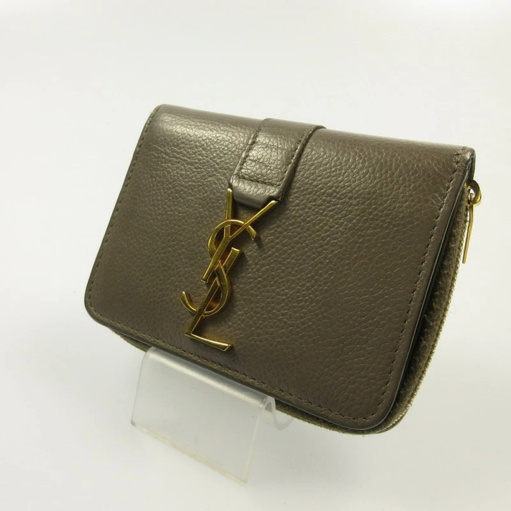 SAINT LAURENT Compact Zip Wallet YSL Long
